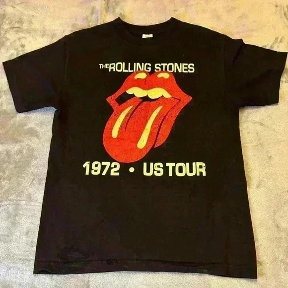 Tops - VTG Unisex Medium The Rolling Stones US‎ Tour 1972 T-Shirt